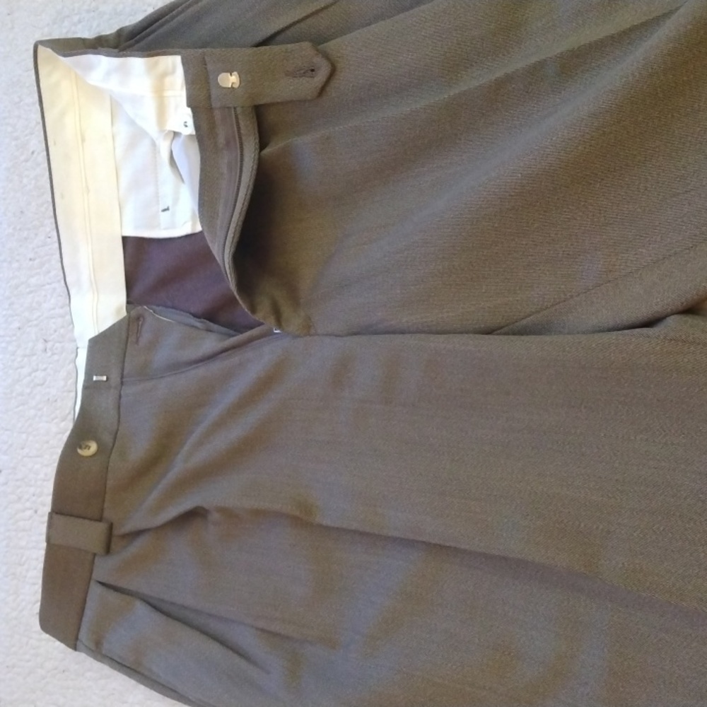 NWT Mark Shale Light Brown Wool Dress Pants  36 - 34 - Picture 5 of 13
